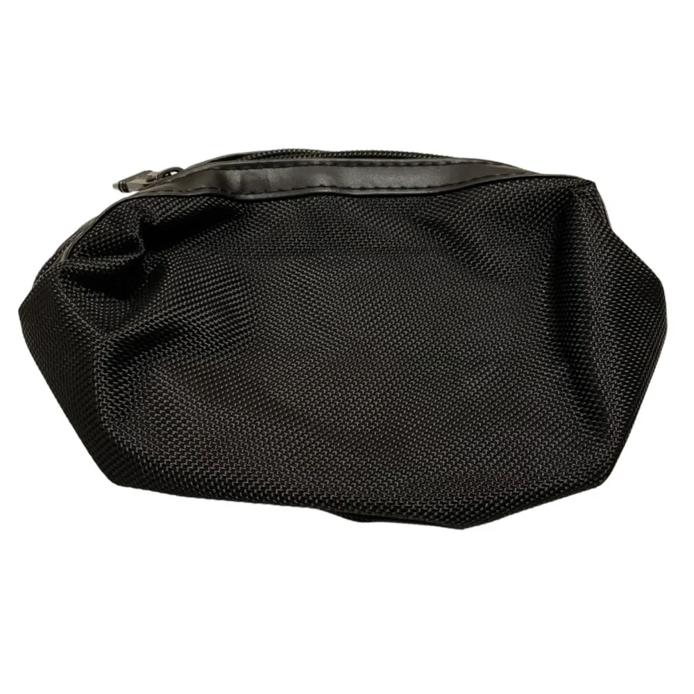 TUMI Small Black Makeup Toiletry Pouch Bag